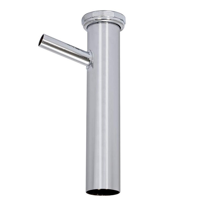 EZ-FLO 1-1/2 Inch x 8 Inch Dishwasher Tailpiece, Direct Connection for Tubular Drain Applications, 5/8 Inch OD Branch, Chrome Finish, 35088 - Image 3